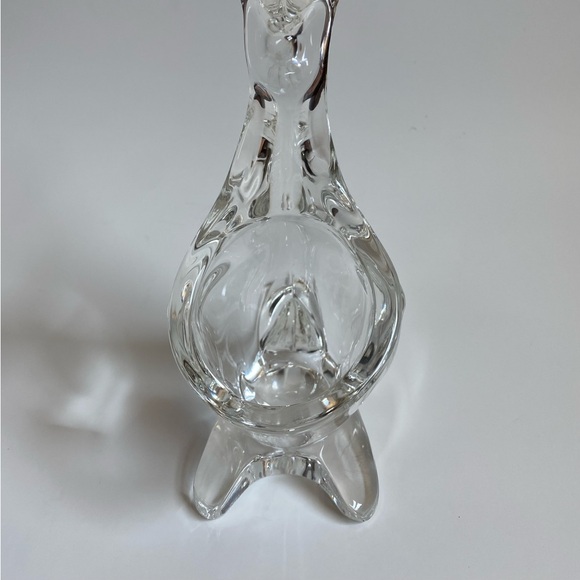 Vintage Modern Art Crystal Glass Kangaroo Pencil Holder/ Paperweight - Picture 3 of 6